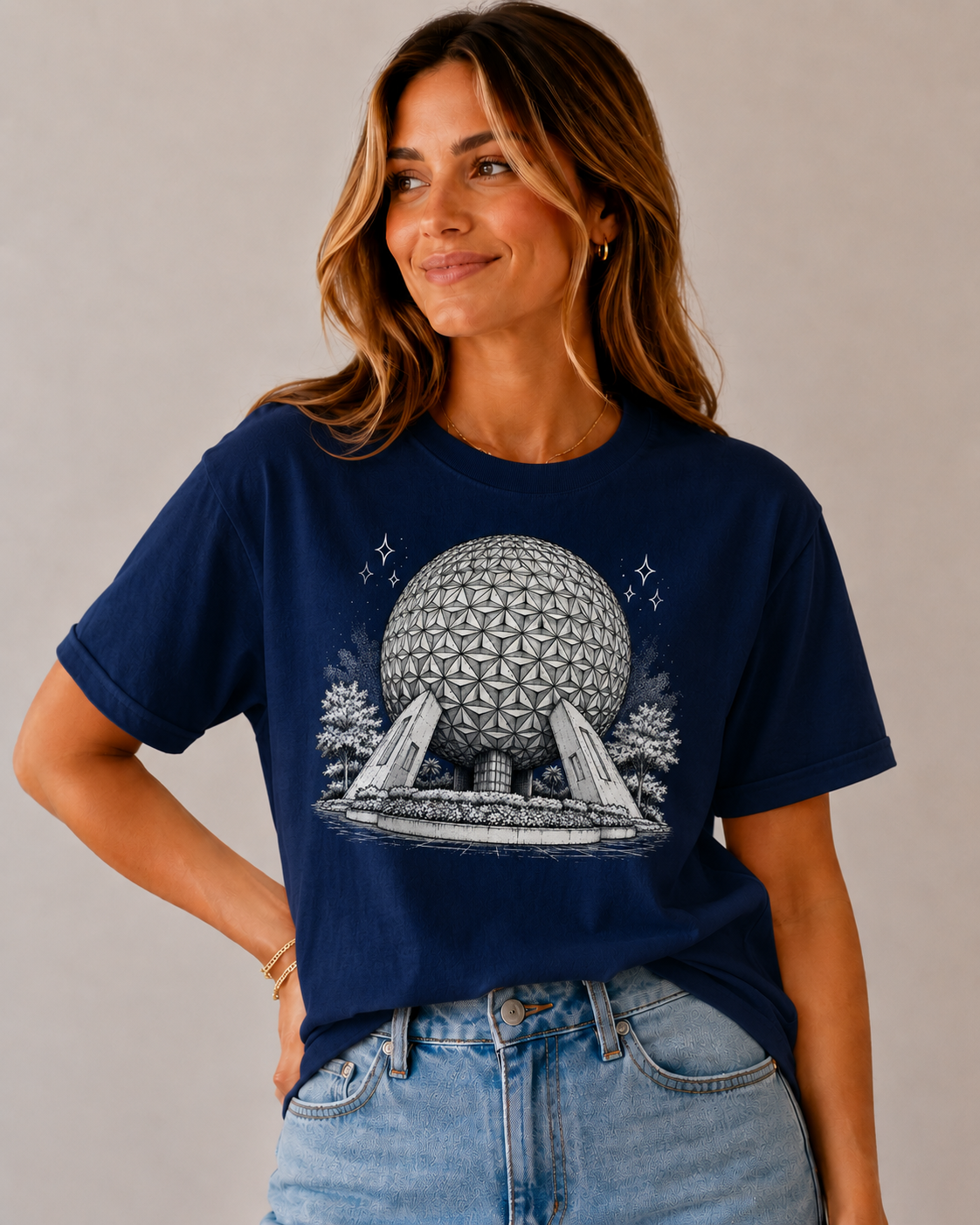 Women's Epcot Figment T-Shirt - Navy