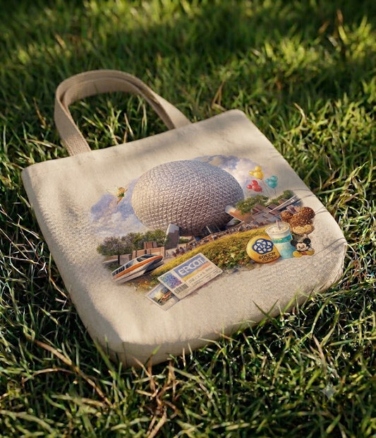 Epcot Coloured Tote Bag - Beige