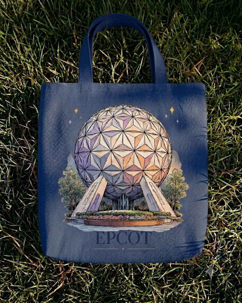 Epcot Nostalgic Tote Bag - Blue