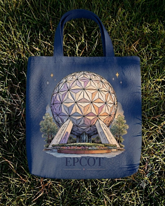 Epcot Nostalgic Tote Bag - Blue