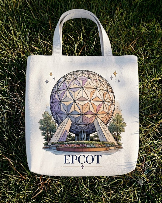 Epcot Nostalgic Tote Bag White