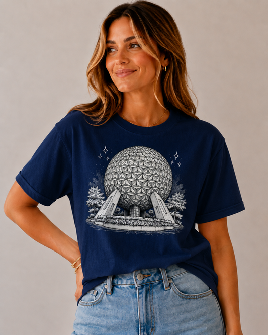 Women's Epcot Figment T-Shirt - Navy