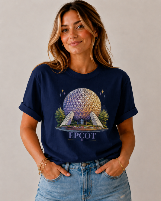 Women's Epcot Flower & Garden T-Shirt - Navy