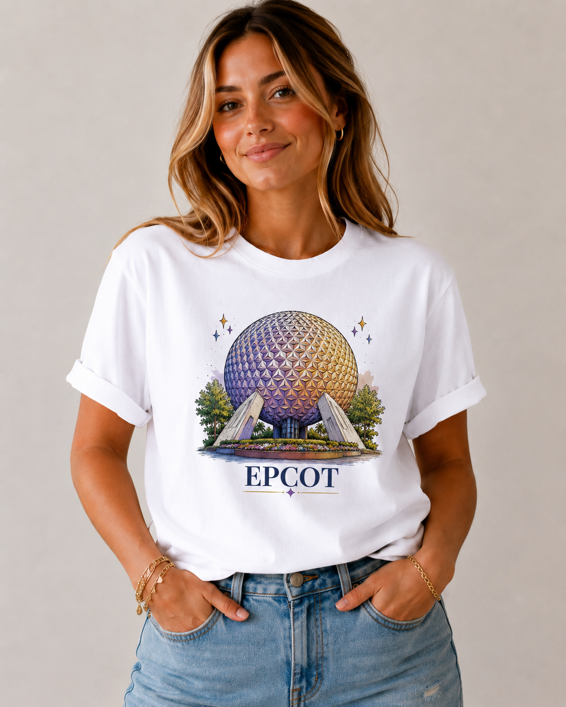 Women's Epcot Flower & Garden T-Shirt - White