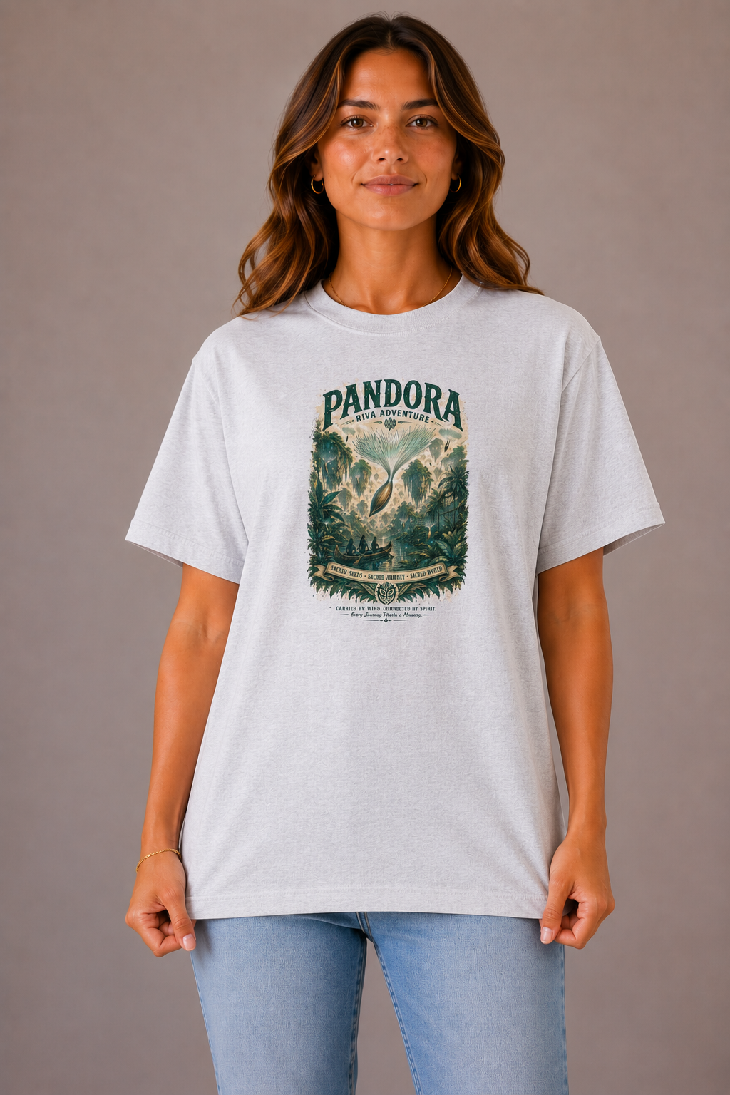 Women's Pandora Riva Adventure T-Shirt - Marble Grey