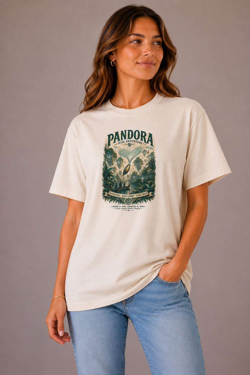 Women's Pandora Riva Adventure T-Shirt - Sand
